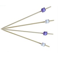 factory direct natural high quality  flat bamboo pick skewer stick