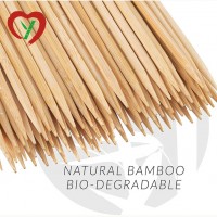 Newest Cheap Wholesale Natural Bamboo Double Pick Skewer