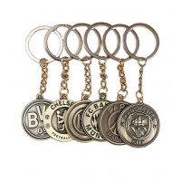 Factory wholesale sport metal football key chain make in China with high quality